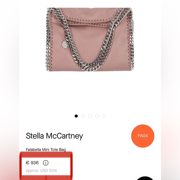 STELLA MCCARTNEY MINI FALABELLA HANDBAG - Picture 11 of 17